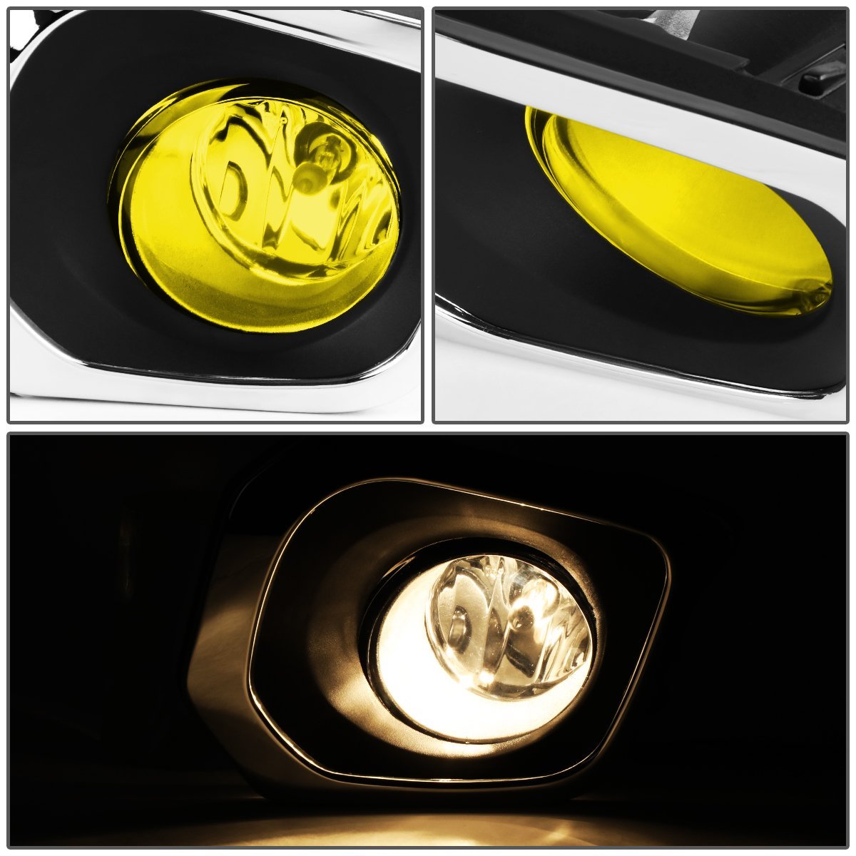 Auto Dynasty Fog Lights Assembly For 2016-2017 Toyota Tacoma Tdriving Bumper Light Bulbs With Switch Driver Passenger Side