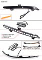 Jdm Clear Lens Rear Bumper Side Reflector Led Dynamic Sequential Light Compatible For 2018-2022 Honda Accord Ex Lx Touring