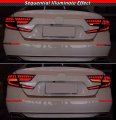 Jdm Clear Lens Rear Bumper Side Reflector Led Dynamic Sequential Light Compatible For 2018-2022 Honda Accord Ex Lx Touring