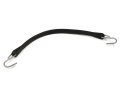 10 Pack 15 In Rubber Tarp Straps Heavy Duty With Hooks Natural Fasten Bungee Cords Black 