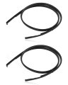 Roof Trim Molding Kit Sealing Strip Black Fit For Toyota Corolla 2014 2015 2016 2017 Replace 75556-02260 75555-02270 