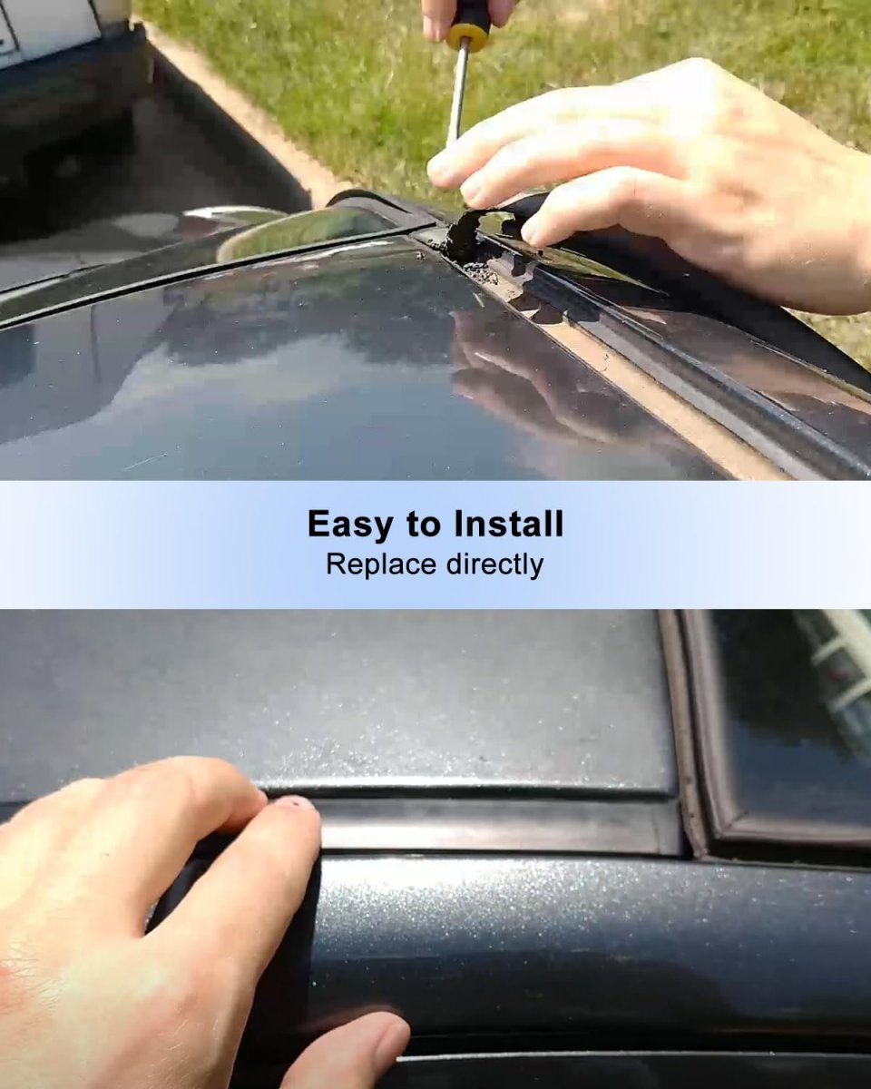 Roof Trim Molding Kit Sealing Strip Black For Toyota Corolla 2014 2015 2016 2017 Replace 75556-02260 75555-02270 75556-02200