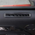 Abs Door Vent Decoration Circle Car Side Air Conditioner Outer Frame Cover For Ford Mustang 2015 2016 Carbon Fiber Grain
