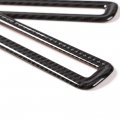 Abs Door Vent Decoration Circle Car Side Air Conditioner Outer Frame Cover For Ford Mustang 2015 2016 Carbon Fiber Grain