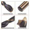 Uxcell 12pcs Jobber Drill Bits 4mm 0 157 Black Nitride Gold Titanium Coated M2 High Speed Steel Hss Twist For Stainless