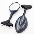 Httmt Mt330- Raindrop Shape Carbon Mirror Compatible With Kawasaki Ninja 500 Zx6r Zx7r Zx9r Zx 10r 12r 14r 636 Ducati Monster
