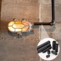 10pcs 1 2 In X Galvanized Male Threaded Pipes Black Pre Cut Plumbing Pipe Fittings For Diy Furniture Shelving And Home 