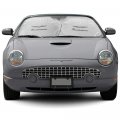 Ipick Image For Ford Thunderbird Universal Fit 28 W X 24 L Dual Panels Easy Folding Windshield Sun Shade