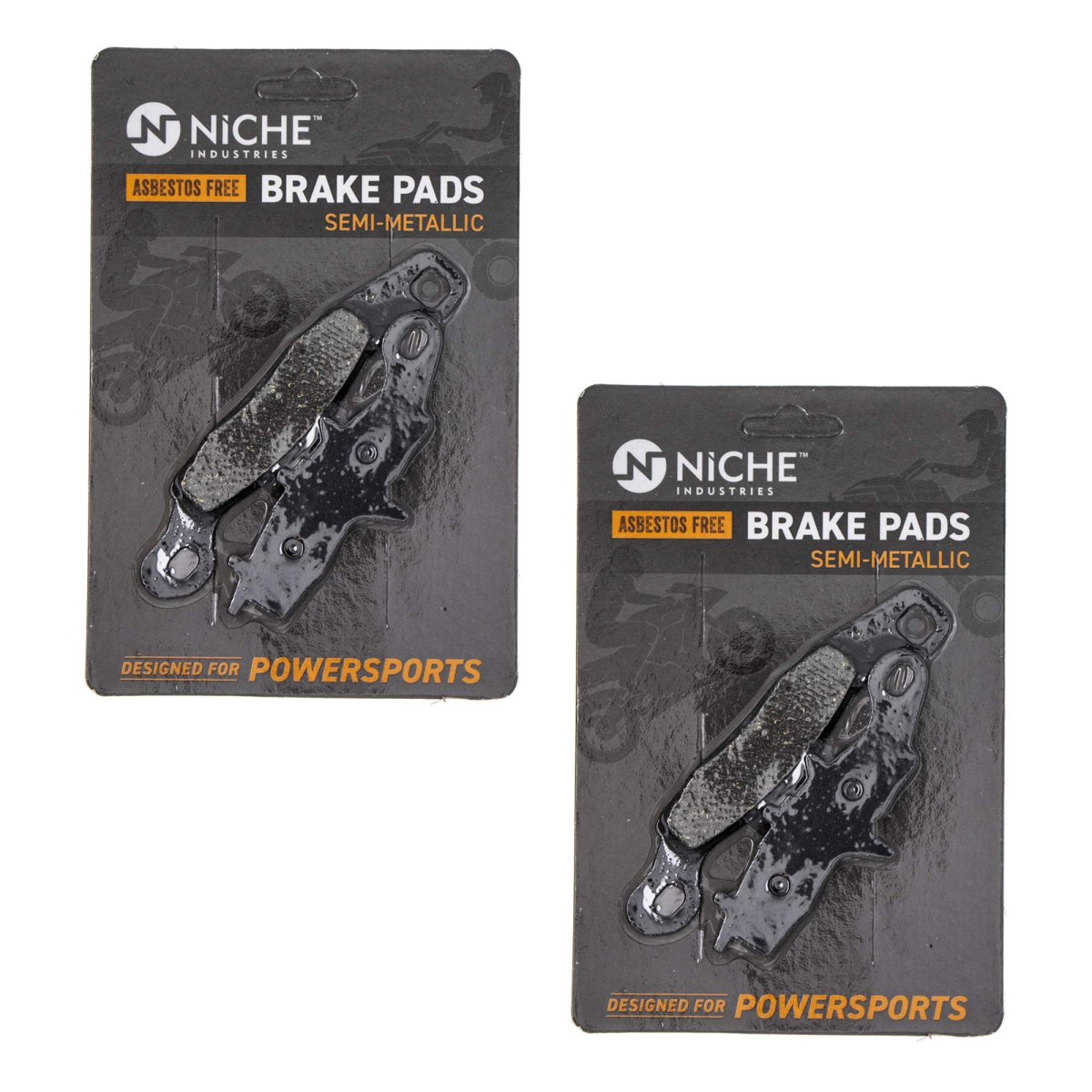 Niche Brake Pad Set For Suzuki Rm85 Rm100 Rm85l 59301-03820 Front Semi-metallic 2 Pack
