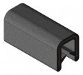 Trim-lok 750b2x1 8-100 Edge Trim A Fits 1  7 16a Leg Length 100a Black Pebble Texture A Flexible Pvc Protector For Sharp Rough 