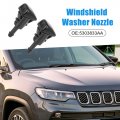 A Absopro Windshield Window Washer Nozzle 5303833aa Wiper Spray Jet For Jeep Compass 2007-2010 2 Pcs