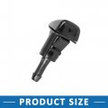 A Absopro Windshield Window Washer Nozzle 5303833aa Wiper Spray Jet For Jeep Compass 2007-2010 2 Pcs
