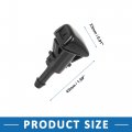 A Absopro Windshield Window Washer Nozzle 5303833aa Wiper Spray Jet For Jeep Compass 2007-2010 2 Pcs