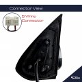 Spieg To1321356 Passenger Side Mirror Replacement For Toyota Tacoma 2016-2021 Power Heated Paintable Black 5pin Rh