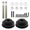 2 Pcs Quick Release Hood Pins 36in Universal Aluminum Alloy Pin Kit Black Push Button Latch Lock Clip For Auto Car Bonnet 