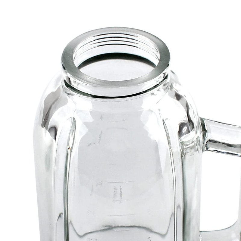 Veterger Replacement Parts 5-cups Glass Jar With Lid For Black Decker 10-speed Blender Bl2010bpa Bl2010bp Bl2020s Bl-2020