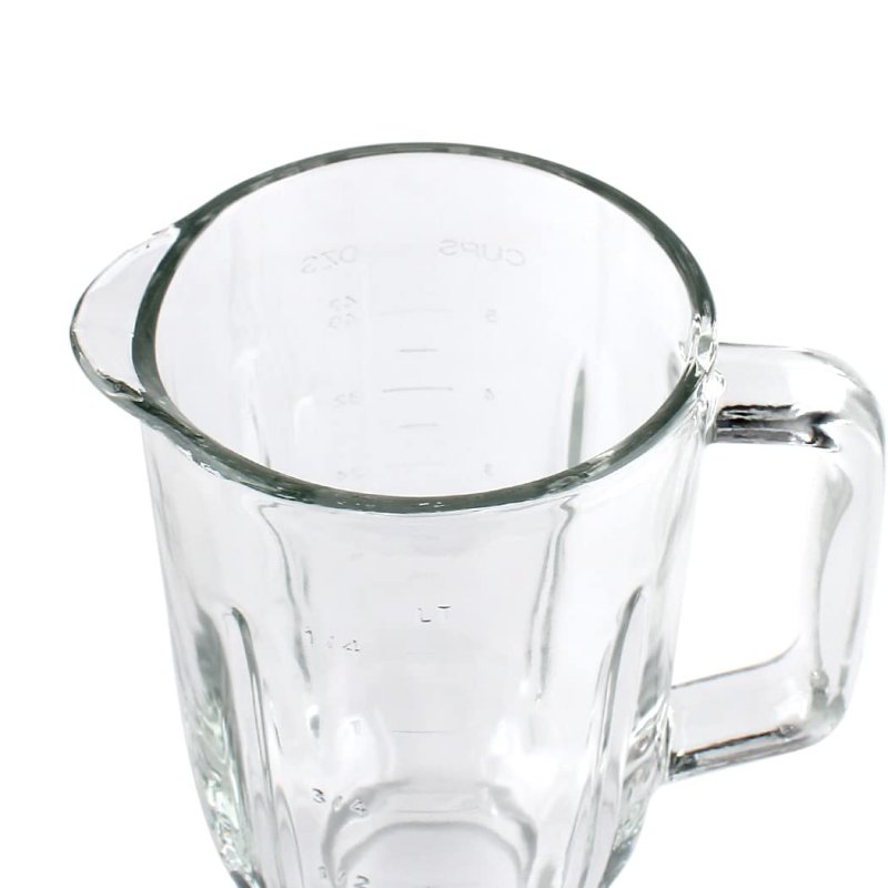 Veterger Replacement Parts 5-cups Glass Jar With Lid For Black Decker 10-speed Blender Bl2010bpa Bl2010bp Bl2020s Bl-2020