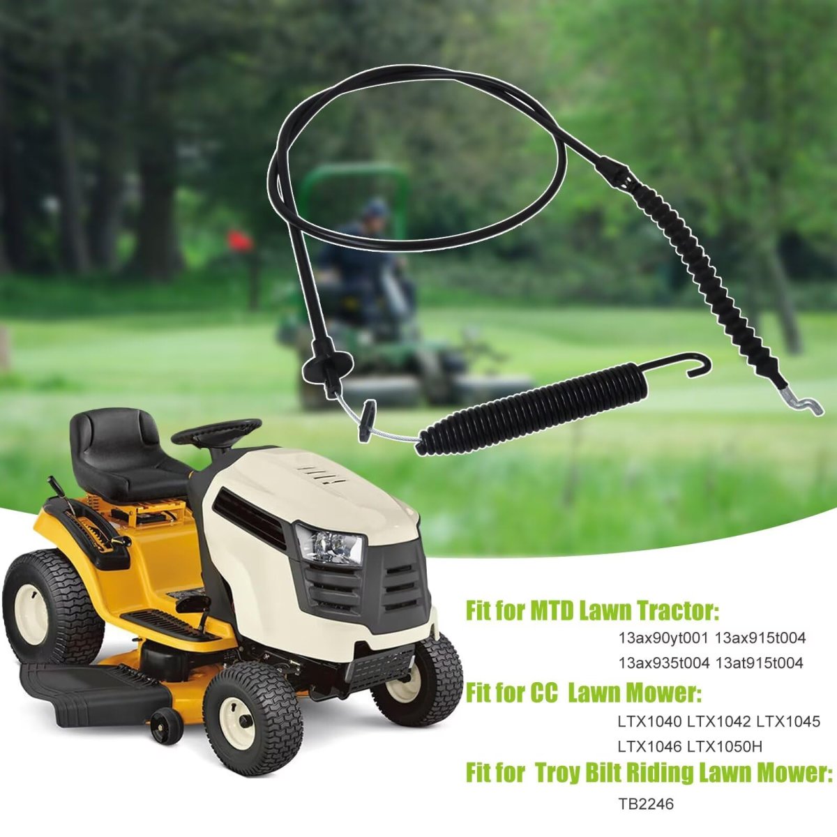 946-04618c Deck Engagement Cable For Ltx1040 Ltx1042 Ltx1045 Ltx1046 Ltx1050h Troy Bilt Tb2246 Riding Lawn Mower