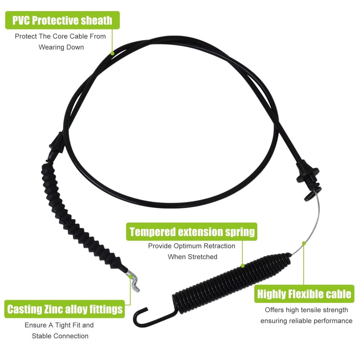 946-04618c Deck Engagement Cable For Ltx1040 Ltx1042 Ltx1045 Ltx1046 Ltx1050h Troy Bilt Tb2246 Riding Lawn Mower