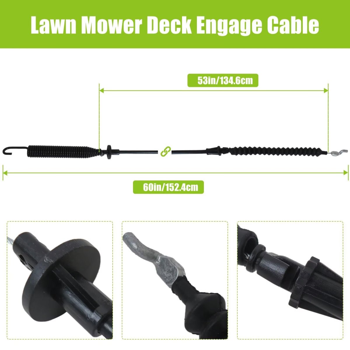 946-04618c Deck Engagement Cable For Ltx1040 Ltx1042 Ltx1045 Ltx1046 Ltx1050h Troy Bilt Tb2246 Riding Lawn Mower