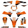 2005-2006 Sx Velocity Orange Senge Graphics Complete Kit For Ktm 