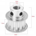 Uxcell Aluminum 12 Teeth 7mm Bore 5 08mm Timing Belt Pulley For 10mm