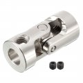 Uxcella 3pcs 5mm To Inner Dia Rotatable Universal Steering Shaft U Joint Coupler L23xd11