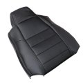 Driver Side Top Lean Back Seat Cover Replacement Black Perforated Leather For Ford F250 F350 F450 F550 Lariat 2002 2003 2004 