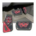 2pcs Nonslip Car Pedal Pads Automatic Transmission Brake And Accelerator Covers No Drilling Vehicle Foot Treadle Set Interior 