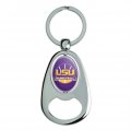 Graphics More Lsu Basketball Keychain Chrome Metal Spinning Oval Bottle Opener