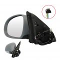 Driver Side View Mirror For 2005-2010 V W For Jetta 5 Primed Power Heated Signal Puddle Lamp Manual Folding Abs