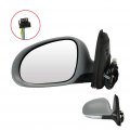 Ocpty Driver Side View Mirror Compatible With 2005-2010 V W For Jetta 5 Primed Power Heated Signal Puddle Lamp Manual Folding