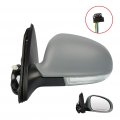 Ocpty Driver Side View Mirror Compatible With 2005-2010 V W For Jetta 5 Primed Power Heated Signal Puddle Lamp Manual Folding