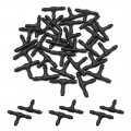 Uxcell 30pcs 4mm Inner Dia T Shape Plastic Joiner Air Water Fuel Hose Tube Connector