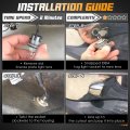 Hercoo License Plate Lights Lamp Lens Housing Compatible With Silverado Sierra Avalanche Suburban Escalade Yukon Gmc Cadillac