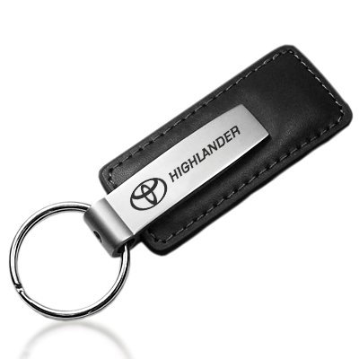 Toyota Highlander Black Leather Key Chain