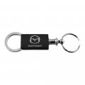 Mazda Zoom-zoom Black Logo Metal Aluminum Valet Pull Apart Key Chain Ring Fob 