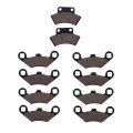Front And Rear Brake Pads For 1995 1996 1997 1998 Polaris 425 Magnum Semi Metallic Compound General Use Riding