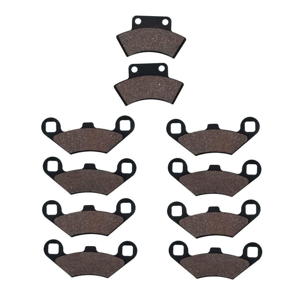 Front And Rear Brake Pads For 1995 1996 1997 1998 Polaris 425 Magnum Semi Metallic Compound General Use Riding