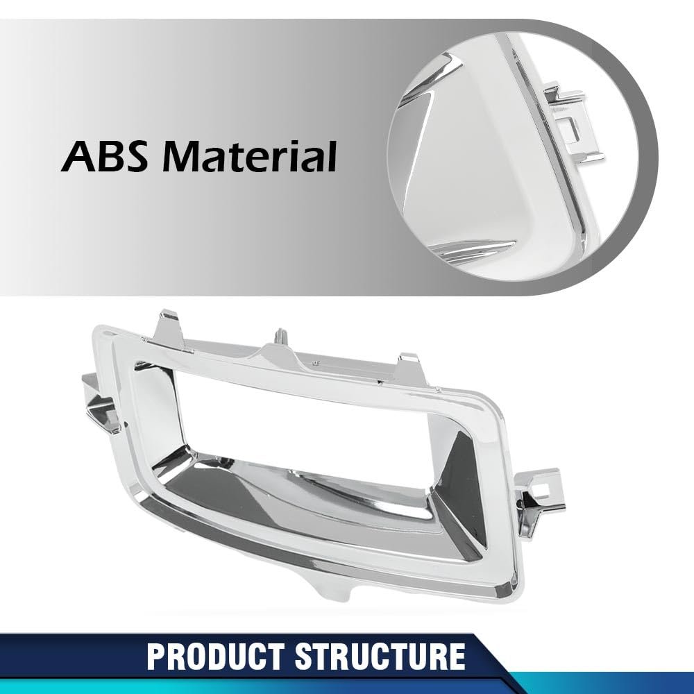 Fog Light Trim For Chevy Silverado 1500 High Country Lt Ltz Wt 2014-2015 For Ls Ssv 2015 Driver And Passenger Side Chrome