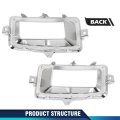 Fog Light Trim For Chevy Silverado 1500 High Country Lt Ltz Wt 2014-2015 For Ls Ssv 2015 Driver And Passenger Side Chrome