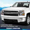 Fog Light Trim For Chevy Silverado 1500 High Country Lt Ltz Wt 2014-2015 For Ls Ssv 2015 Driver And Passenger Side Chrome