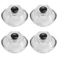 4pcs Oil Bath Dust Caps Cap O-ring Rubber Plug Kit For Dexter 9k After 10-1-1989 And 10k 12k 15k Axles 4 -12 Threads Replace 