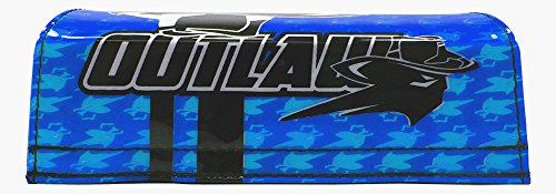 Outlaw Racing Orbp18bu Handlebar Cushion Bar Pad 1-1 8 Inch Blue Motorcycle