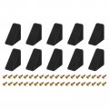 10pcs 90 Degree Plastic Corner Braces With Cover Cap 21 5x40x40mm Nylon Shelf Right Angle Brackets Screws For Cabinets 