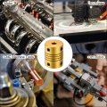 Uxcell 5pcs 3mm To 5mm Aluminum Alloy Shaft Coupling L24 5xd19 5 Flexible Coupler For Encoders And Motors Golden