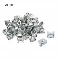 Uxcell 20 Pack M8 Cage Nut Carbon Steel Zinc Plated For Server Shelf Cabinet
