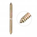 Uxcell 6x70mm Hanger Bolts 80pcs Double Ended Self-tapping Thread Wood To Dowel Screws For Connecting