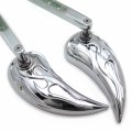 Httmt- Exclusive Raindrop Led Turn Signal Integrate Flame Fire Mirror Compatible With All Cruiser Royal Star P N Mt208 Ttt002