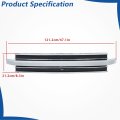 Black With Chrome Molding Trim Front Bumper Grille Upper Replacement For Flex 2013-2019